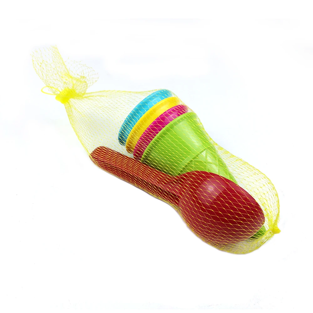 good selling plastic creative and simple beach sand toy children's toy ice-cream cone with spoon