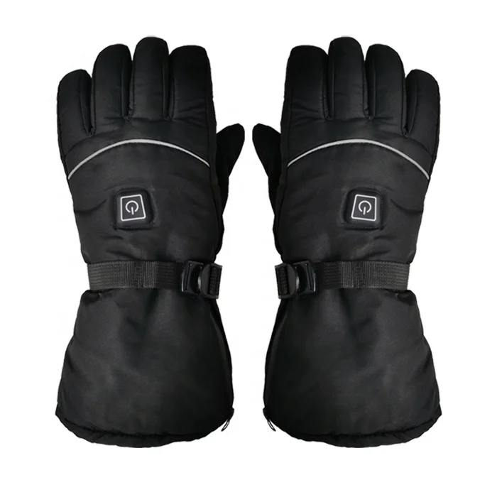 7.4V Lithium USB Electric Battery Heated ski Gloves with 3 level temperature