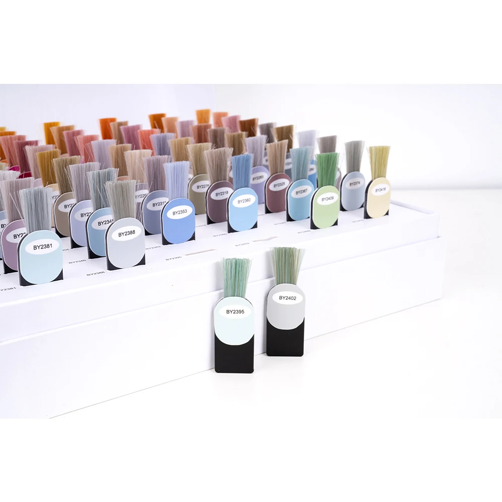 new arrival MOQ 100 pcs hair color swatch chart hair dye palette color chart for salon