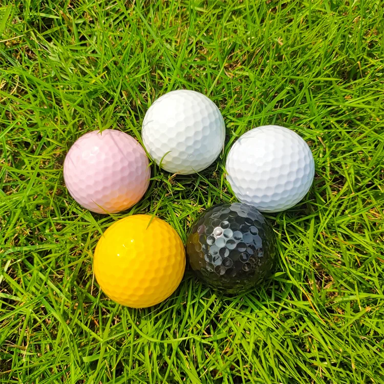 Custom logo driving range 1/2/3 layer golf balls custom golf ball with logo club necessity colorful golf tournament balls