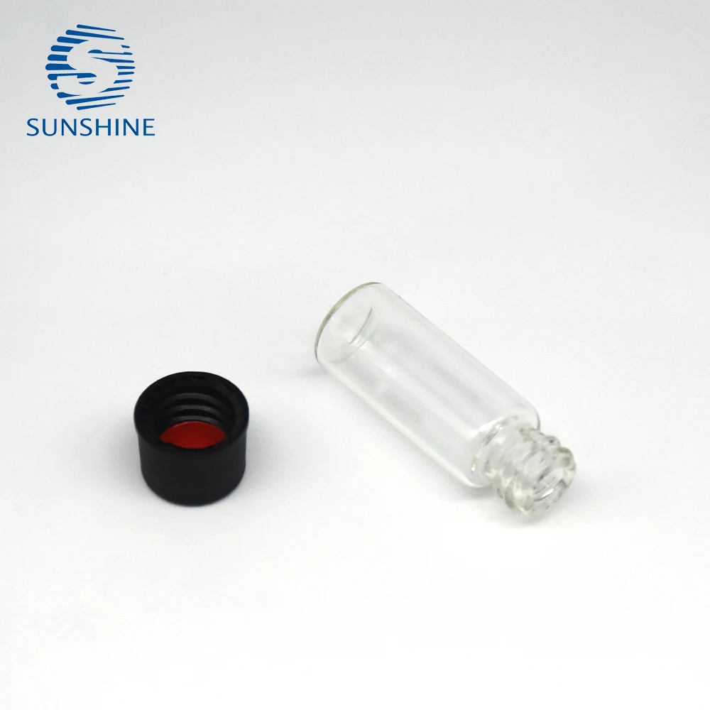 Customized logo free sample 1.5ml 2ml Glass Small Bottle For lab