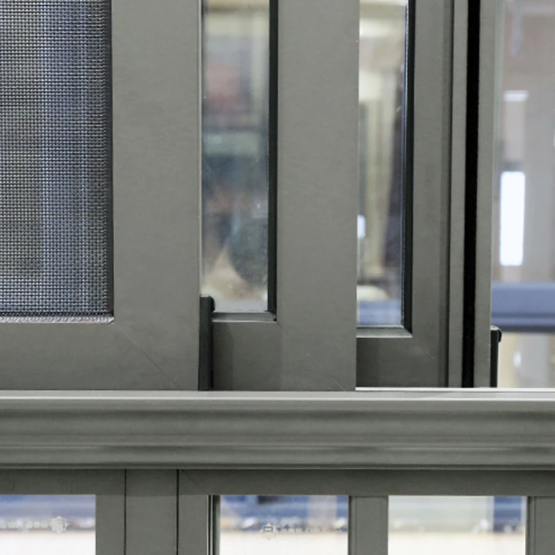 Hihaus smart powder coated architectural double glazed sliding aluminum windows