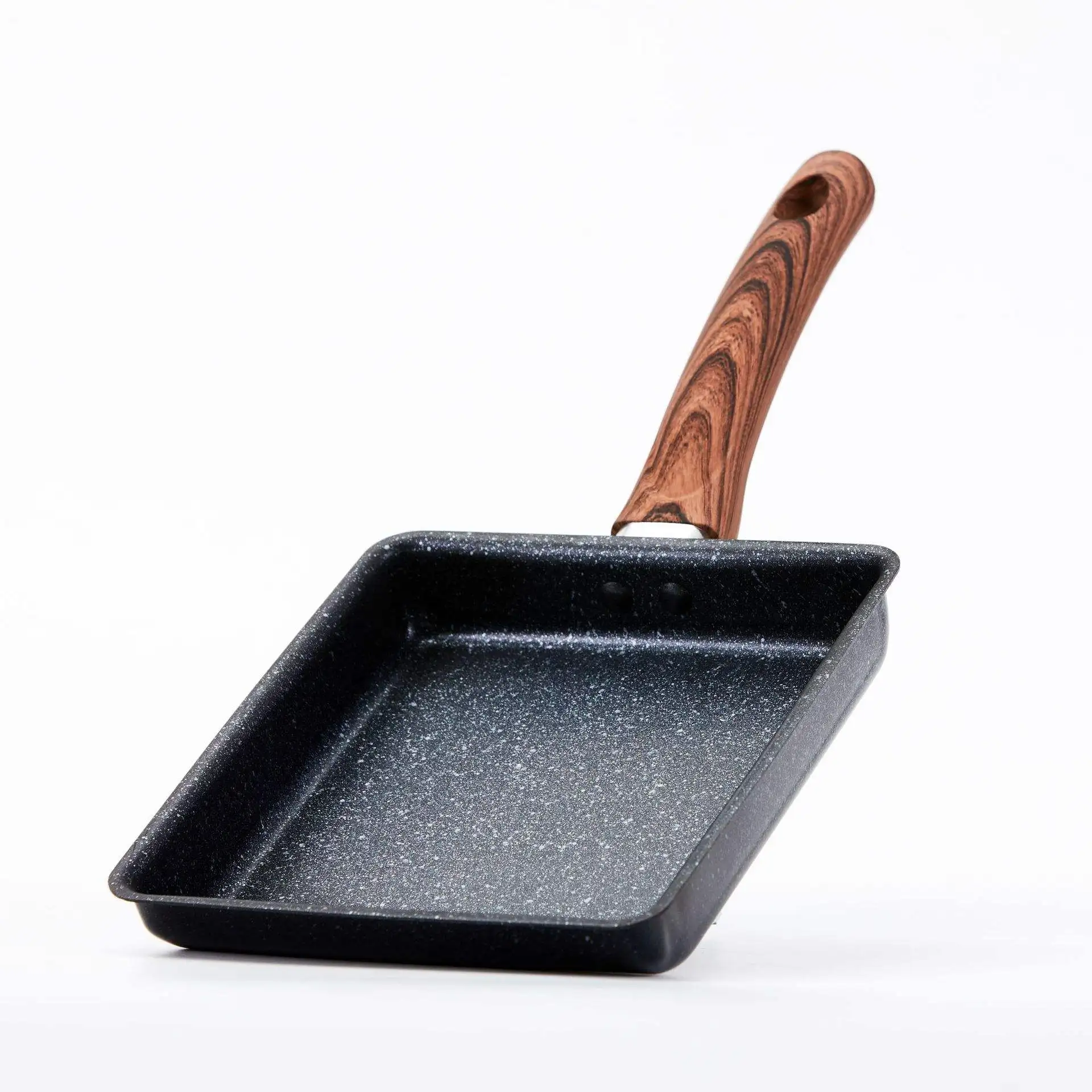 Pre-seasoned Rectangle Mini Frying Pan Egg Pan Japanese Omelette Pan High Quality Non-stick Cast Iron 13*18cm