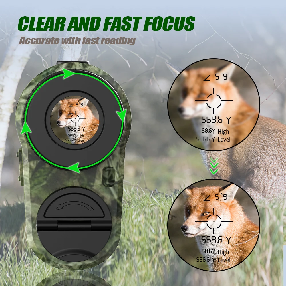 600M NOHAWK Optics Rangefinder Smart Hunting Binoculars Camouflage Hunting Rangefinder