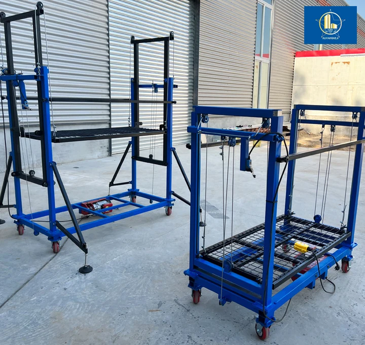 Xuyang 0.5 Ton 3-10m Electric scaffolding lift platform for construction aluminium electric lifting scaffold