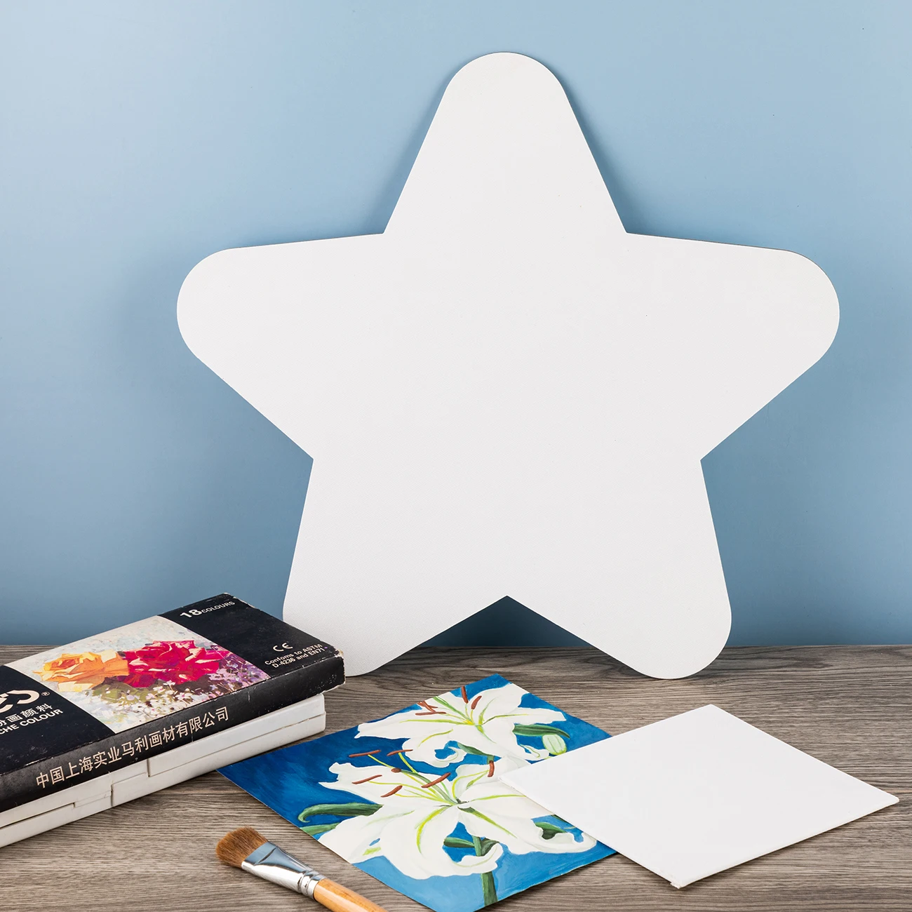 Wholesale Customized Shape Canvas Panel 100% Cotton Stretched Canvas Wooden Framed 280g Professional Artist Canvas Blank