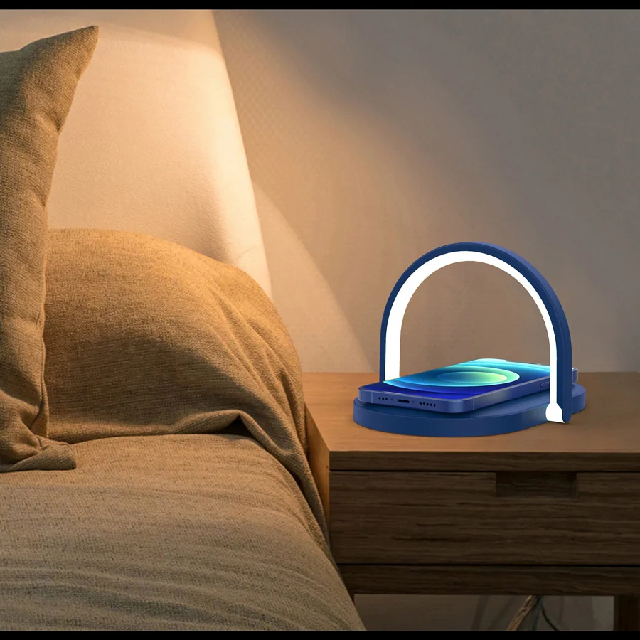New Product Smart Phone Wireless Charger Touch Control Night Light Sleeping Lamp LED With