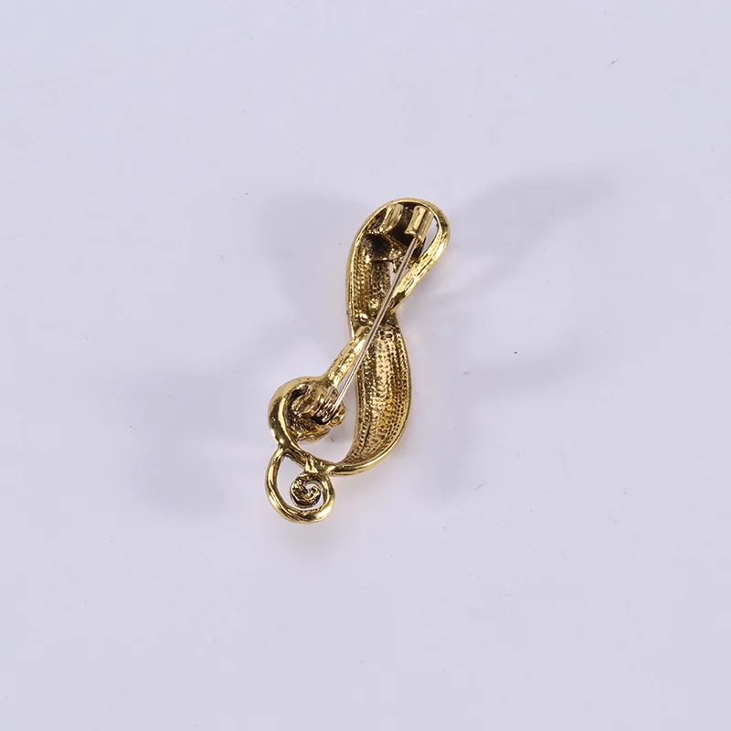 Korean personalized creative alloy oil dripping music symbol Brooch