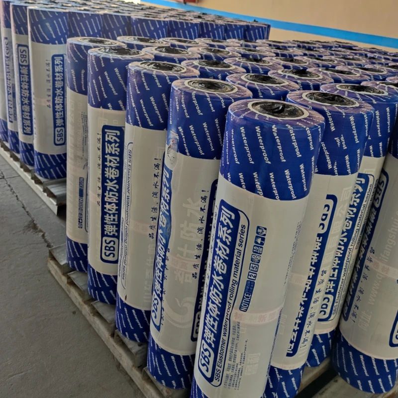 China SBS Modified Elastomeric Membrane 3mm-4mm Underground Waterproofing Roof Wall Construction Applications Bitumen Asphalt
