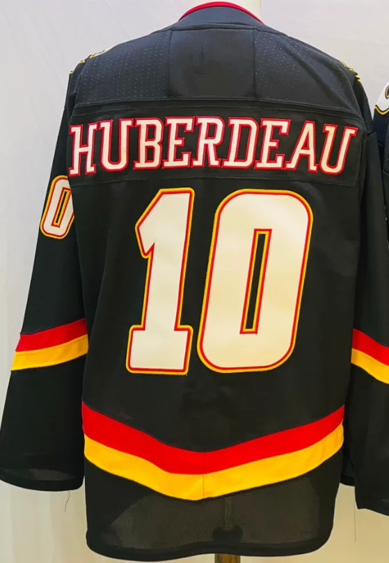 2024 New Stitched Ice Hockey Jerseys Calgary 10 Jonathan Huberdeau 91 Nazem Kadri 88 Mangiapane 28 Lindholm