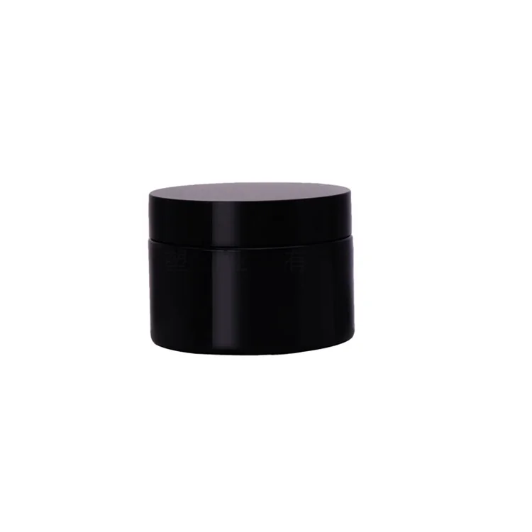 Factory Direct Sale 80ml 100ml 120ml 150ml 200ml 250ml Black Cosmetics Container Jar PET Plastic Jar Custom