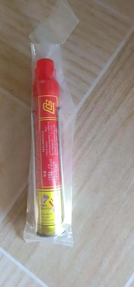 Portable SOS 90s red signal flare pull ring color smoke flare fireworks