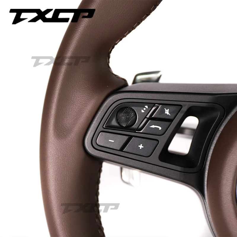 Fit for Porsche Panamer-a Cayenn-e Maca-n 718 911 Cayca-n 918 Taycan Carbon Fiber Steering Wheel