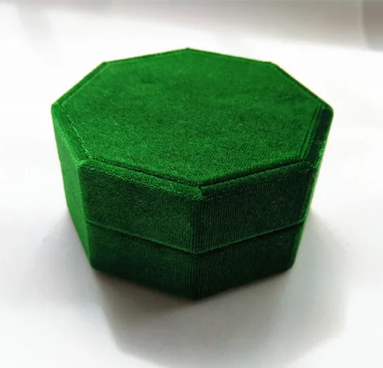 
Guorui Popular handmade suede velvet packaging double ring box 