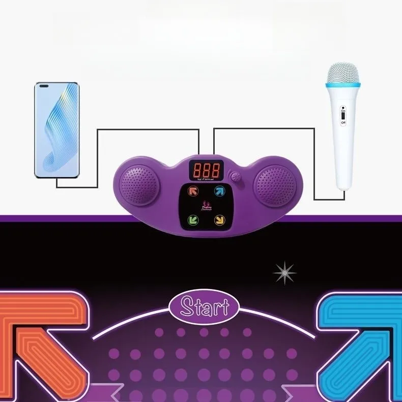 Musical Play Mats Kids Educational Games Toys Dancing Challenge Play Mat Electronic Blanket Touch Dance Play Mat