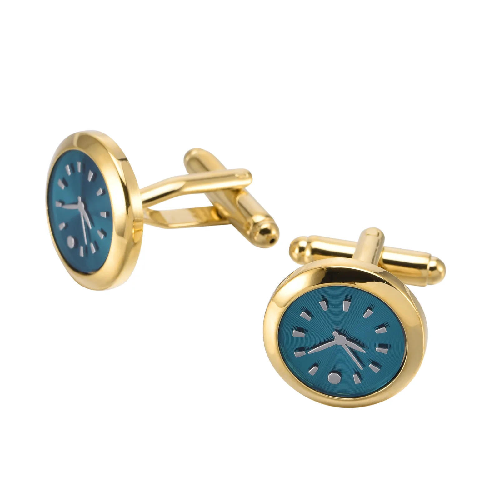 Popular silver alarm clock cufflinks