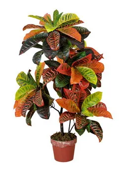 Outdoor decorative Artificial croton plants variegated plant beautiful leaf garden croton bonsai tree