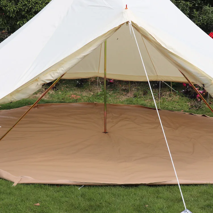 2023 New Style Yurt Mongolian Luxury Glamping Cotton Canvas Bell Tent 5M Camping Outdoor