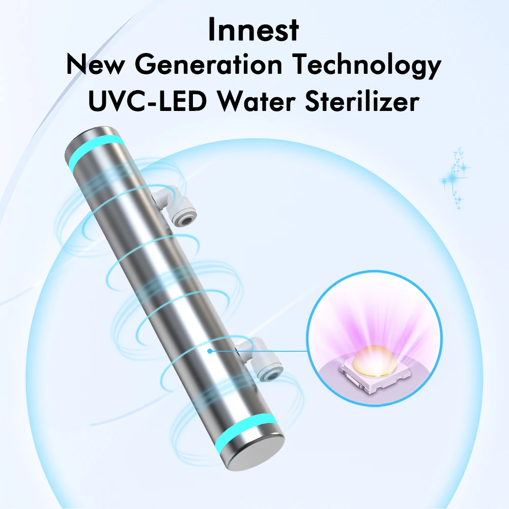 UV-LED Drinking Water Purifier Sterilizing with Patented Design Built-in Device