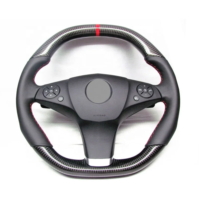 AUTO RACING CAR STEERING WHEEL FOR Mercedes-Benz W207 E Coupe Class W212 E300 E350 E500 E550 CARBON  FIBER STEERING WHEEL 2015