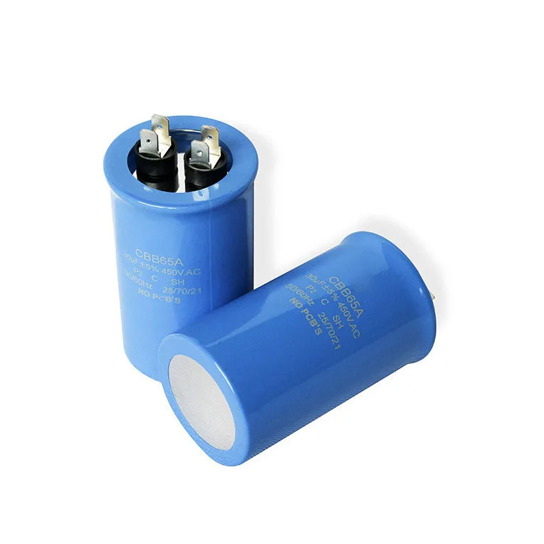 High Quality Capacitor For Motor en60252 1 CBB65  25uf 450vac AC Compressor Capacitor
