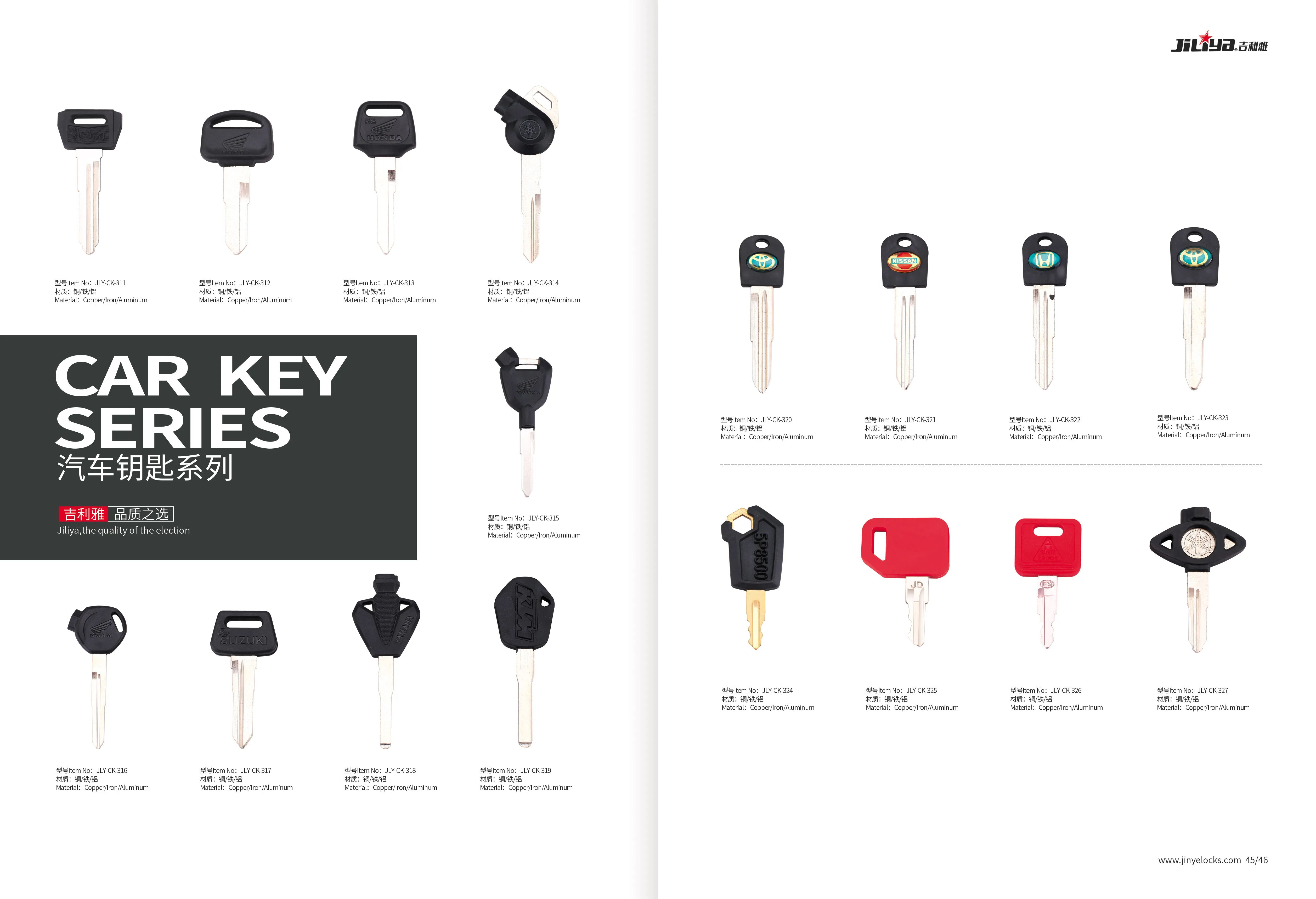 Toyata remote key Promotional durable blank key