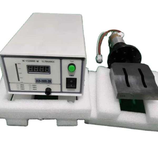20khz 2000w Ultrasonic digital automatic generator transducer booster with 110*20 steel horn Ultrasonic welding system