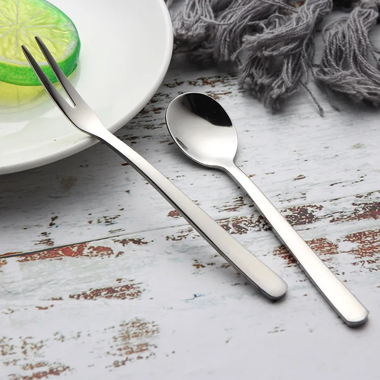 
Cheap Modern Silver Stainless Steel Metal Dinner Fork Salad Cakes Fruit forks 