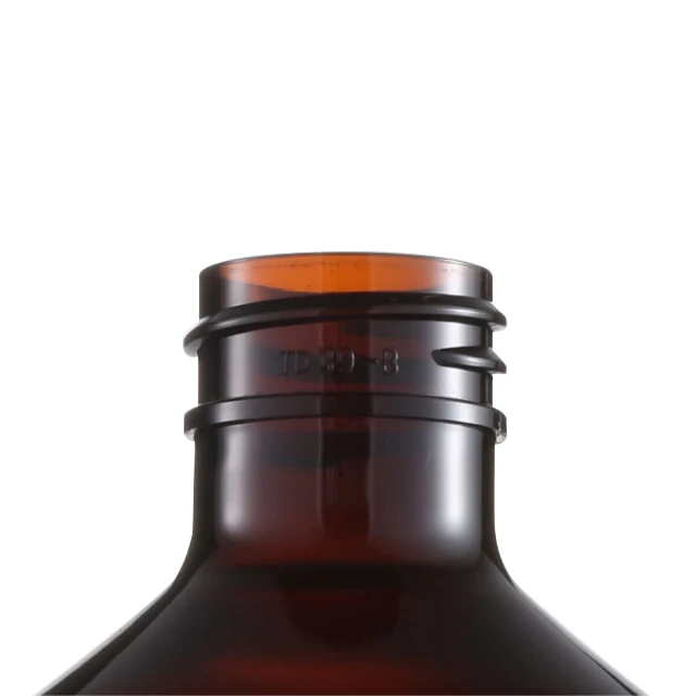 In stock  PET amber and green color 500ml luxury shampoo pump bottles