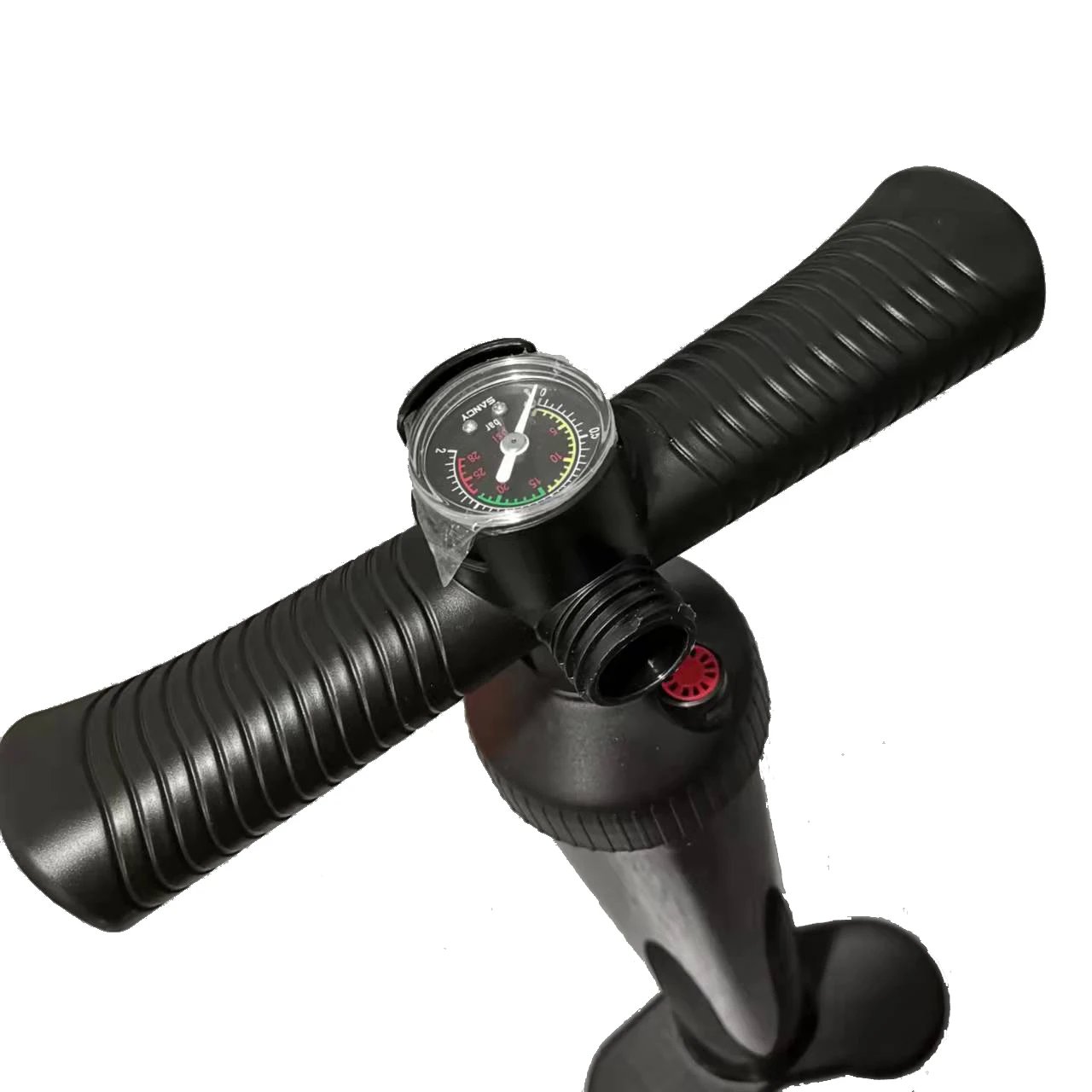High pressure sup hand pump double action air pump w/pressure gauge for body board 25 psi