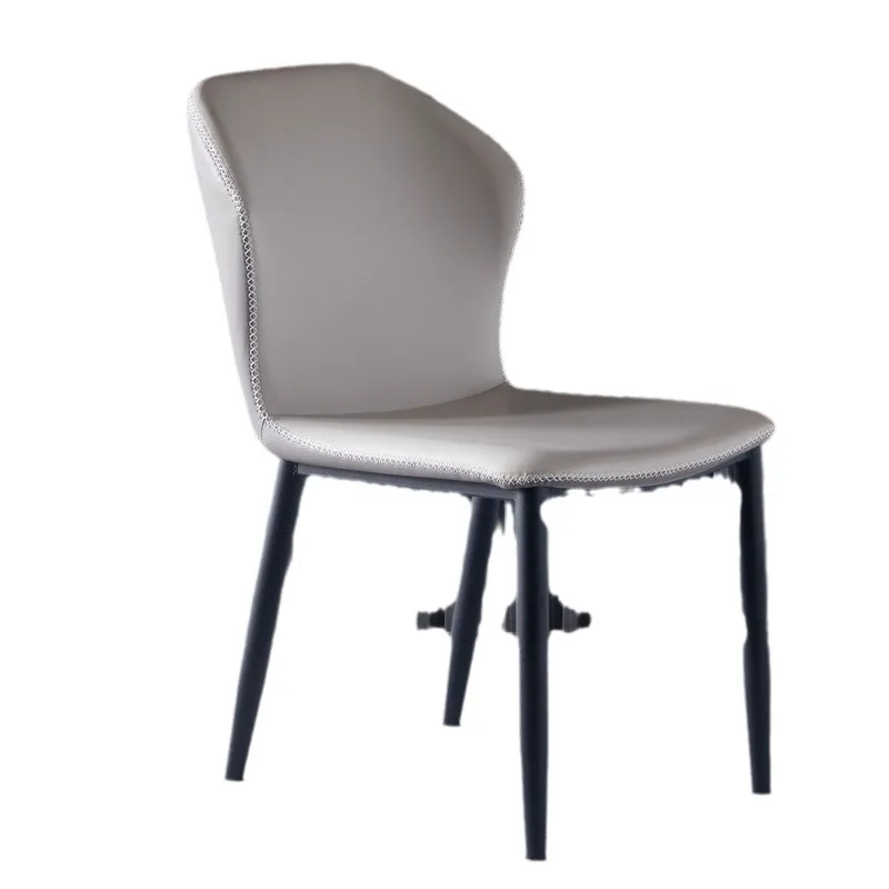 Luxury Dining Chair Set Genuine Leather Velvet Fabric Seat with Modern Design Metal Indoor Furniture for China Restaurant