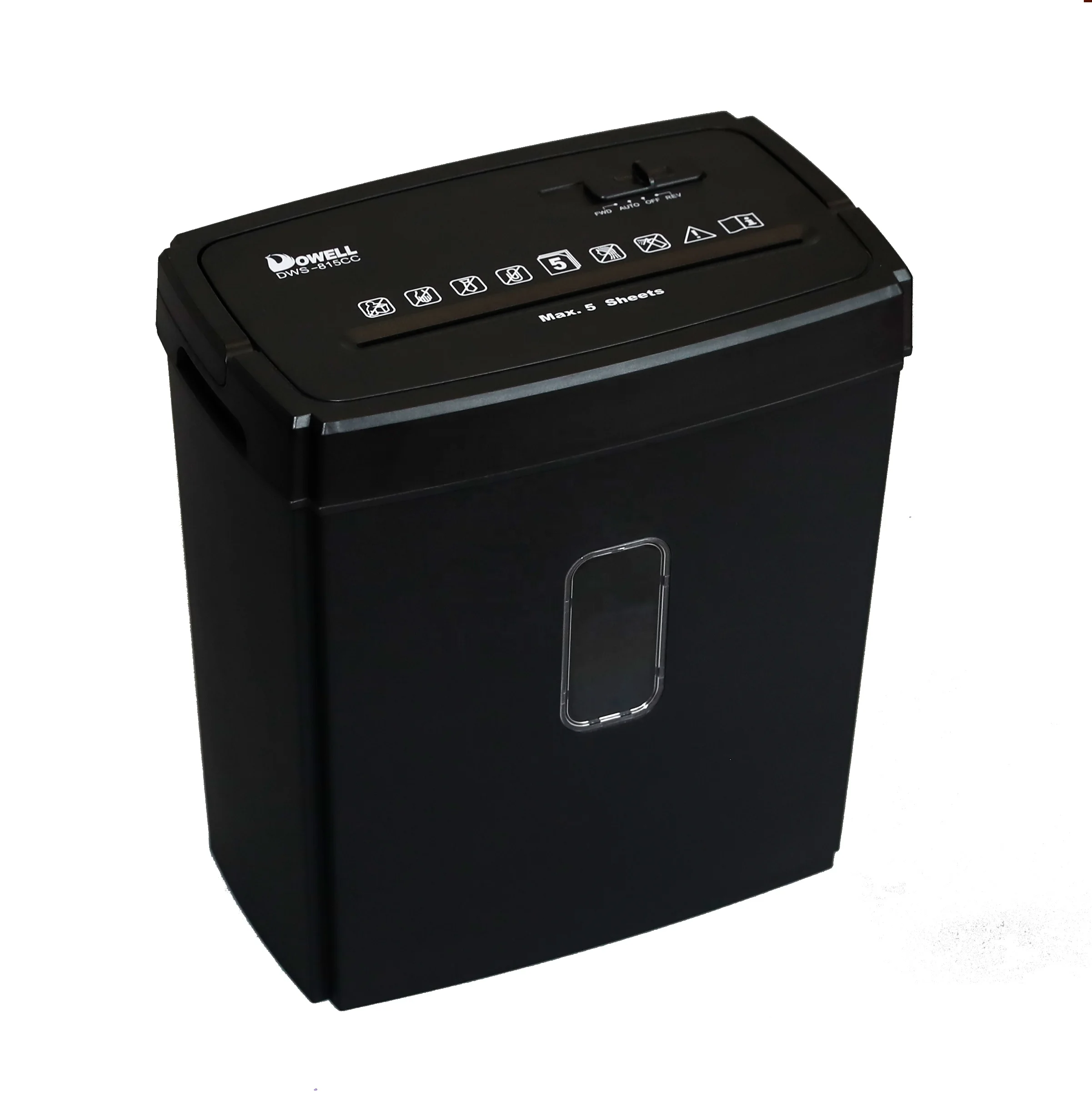 5 Sheets Cross Cut 4x35mm Paper Shredder Machine Continous Shredding 5mins Office Paper Shredder