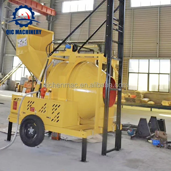 JZC350-DHL 350L 2 Bags Cement Lifting Diesel Self Loading Mortar Beton Cement Concrete Mixer Machine With Ladder Betonniere 350L