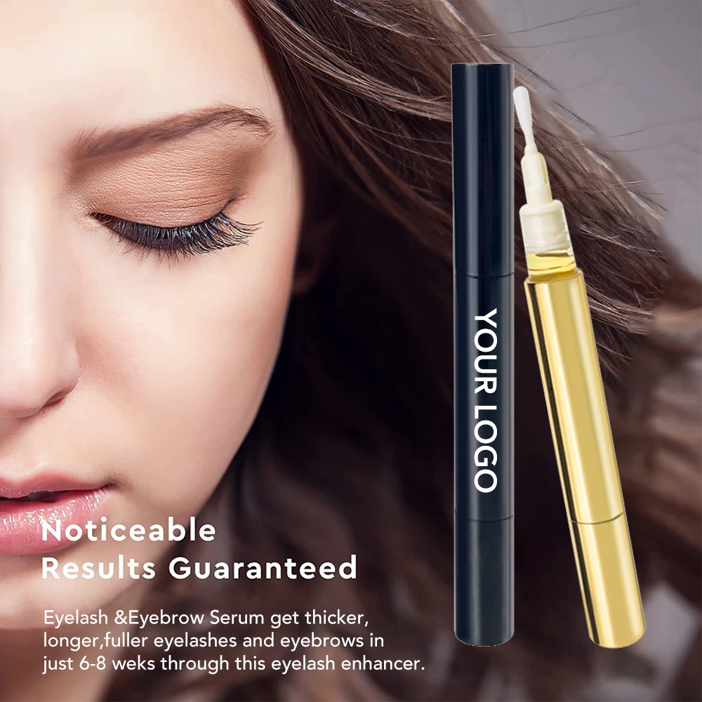 Private label eyelash growth eye lash serum 100% natural liquid eyelash enhancer eyelashes serum