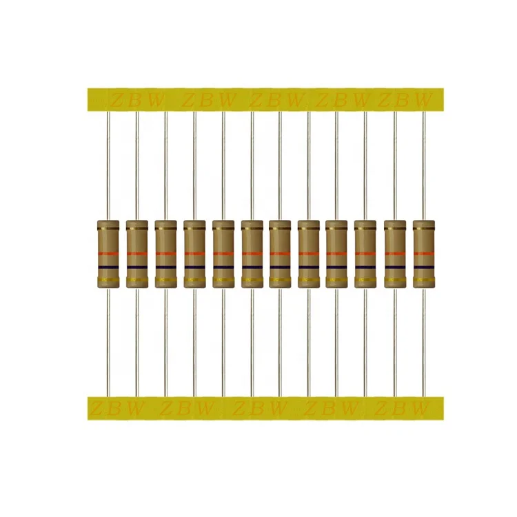 Nonflammable 2W  47K  47000 Ohm 5% Carbon Composition Resistors,47k Resistor ,Carbon Comp Resistor