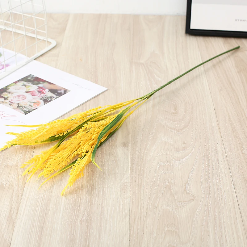 Wholesale High Quality Artificial Plant Single Rice Plastic Plant For Garden Home Hotel Decor Wedding Decoration