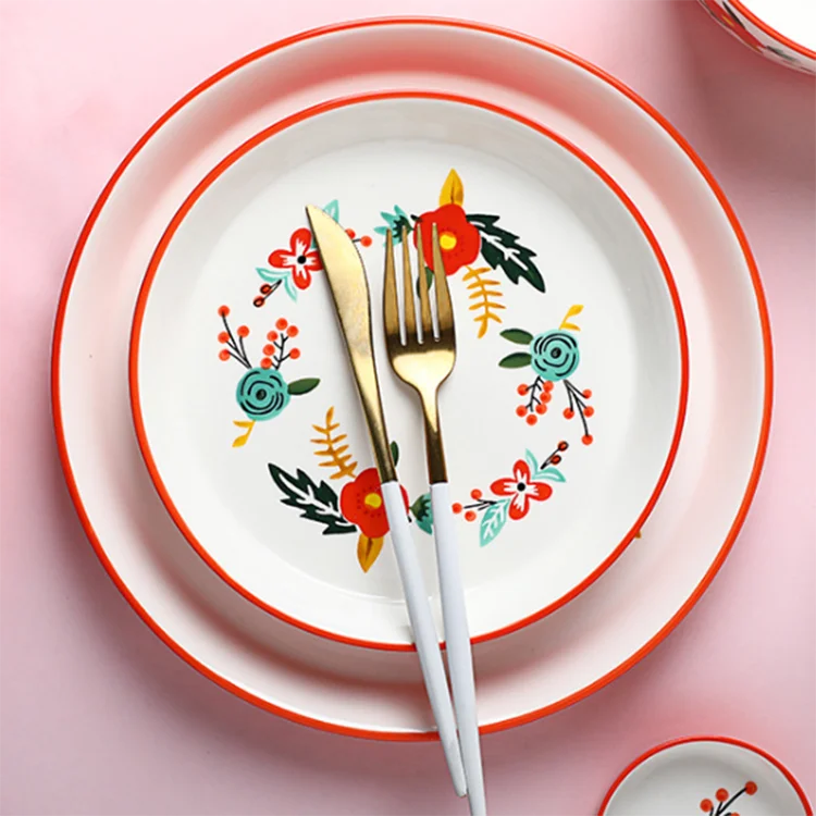 square hohemia japanese sushi tableware ceramic dinner set plate and cup set