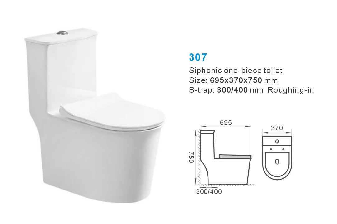 New Products Bathroom Toilets High Quality Middle East Dual Flush Siphon Flush One Piece Wc Toilet