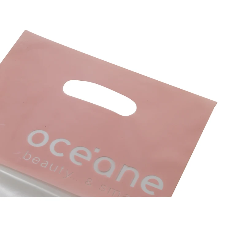 Wholesale Cheap Custom Design Logo Direct Factory Die Cut Handle Plastic Shopping bag