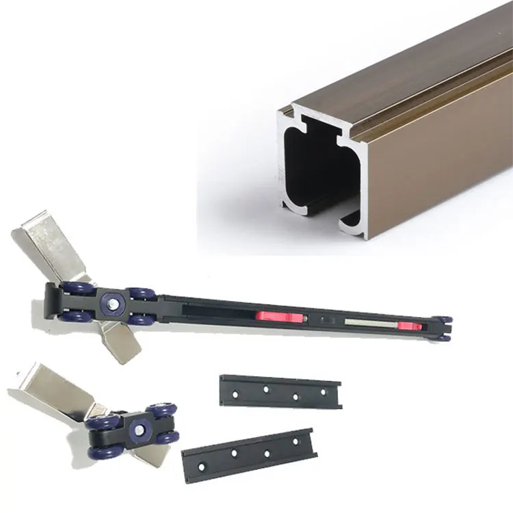 High Quality Glass Stainless Steel Bidirectional Sliding Door Buffer Damper Sliding Door Pulley