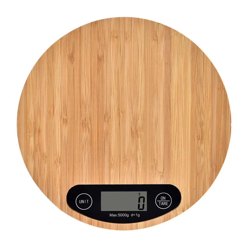Bamboo Panel Multifunction Digital Food Kitchen Scale Electronic Weighing Digital Kitchen Scale