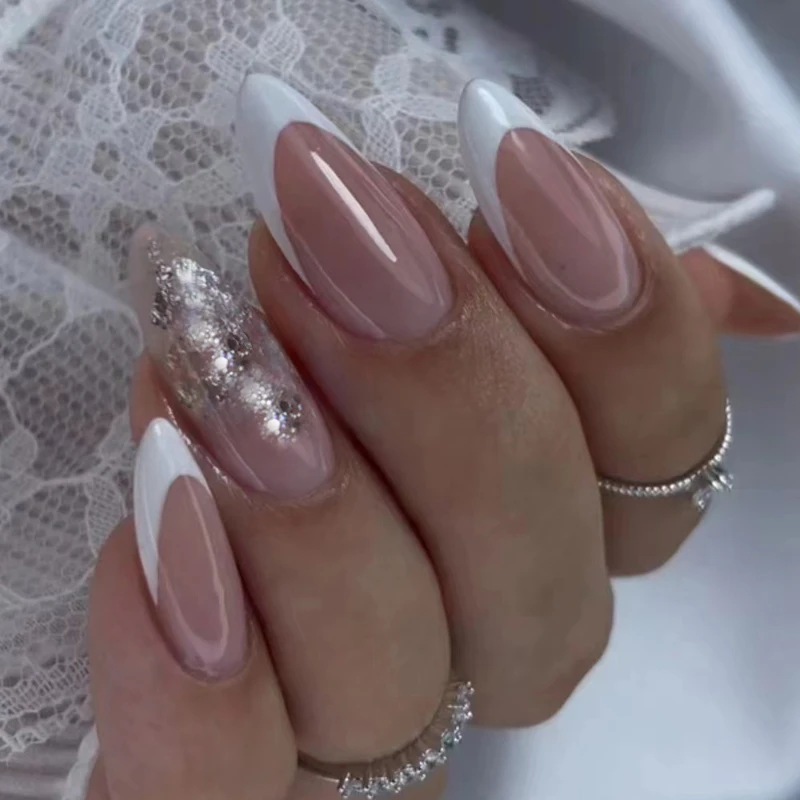 Новое прибытие OEM Ballerina французский пресс для ногтей с леопардовым жемчугом Искусственные ногти женщин
