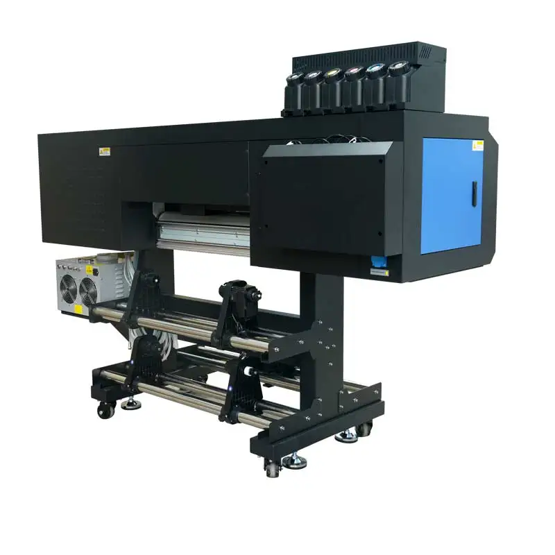 ab Film Uv Printer Dtf Printing Machine 60cm 3 I3200 Heads Roll Sticker With Laminator All in 1