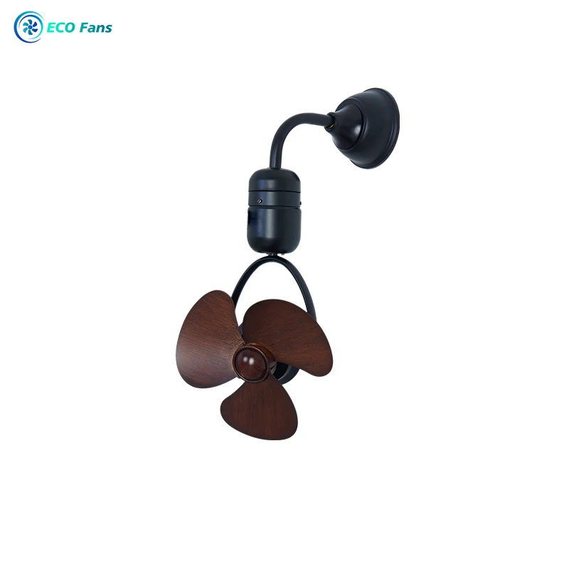 Moving Head Small Ceiling Fan 12-inch Mini Corridor Study Kitchen bar Wall-mounted Dual-purpose Large air Volume Ceiling Fan