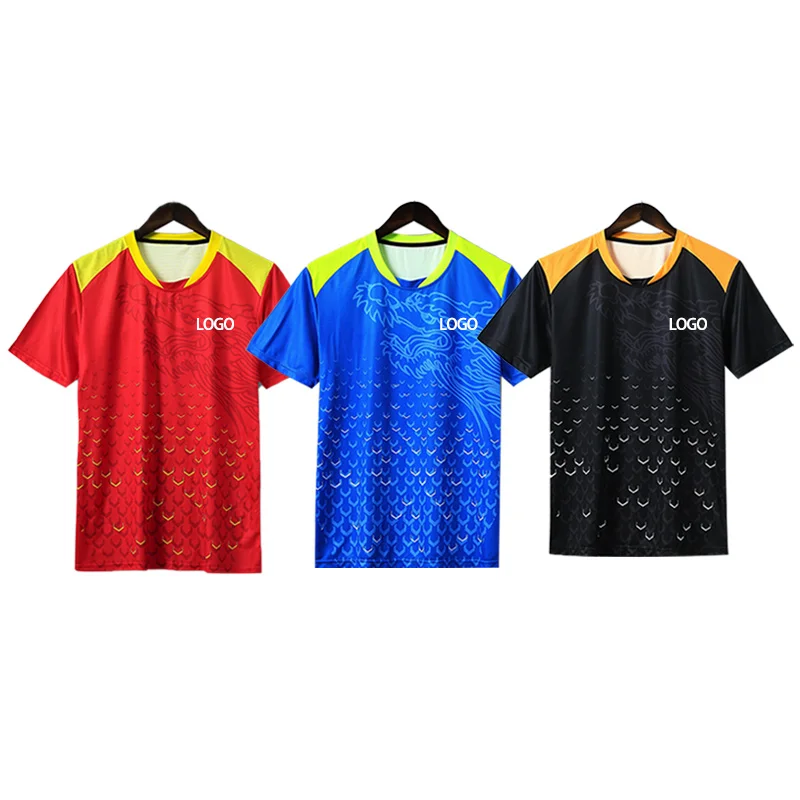 New Design Badminton Shirts Men T Shirts Quick Dry Badminton Clothes Tennis Shirt