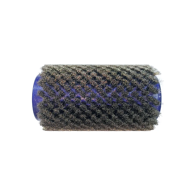 Roller Roto Brush for Cross-Country Ski Waxing Fits Hex Shaft Stainless Steel Horse Hair Nylon Handle and Safety Shield Hood