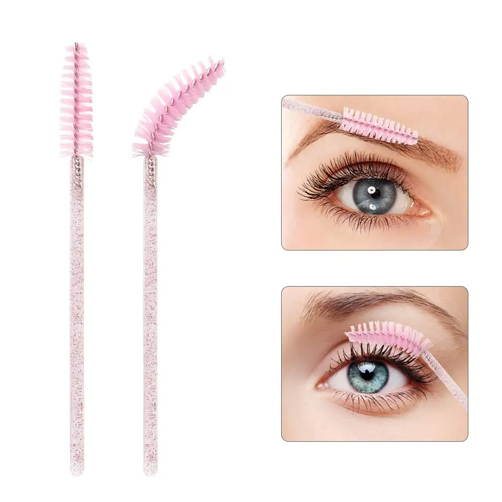 
Disposable Silicone Eyelash Brush Mascara Wands Applicator Extension Eyebrow Spoolie Brush 
