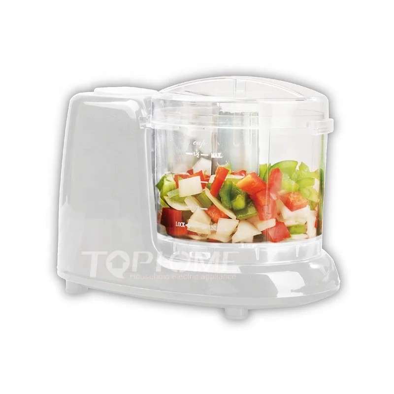 1.5Cup Glass Cup Plastic Electric Household Food Blender Meat Grinder Mini Food Chopper