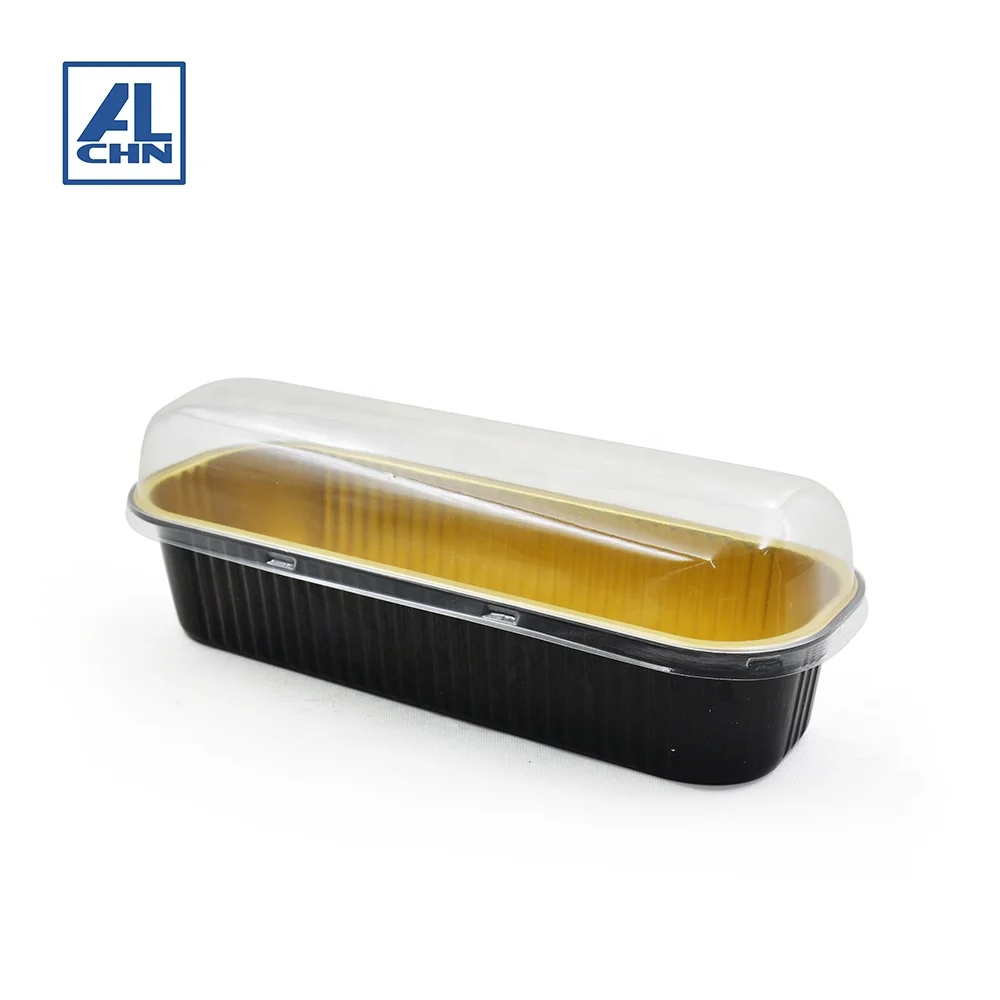 960ML/33OZ Gold inside,Black outside  Manufacturer Supplier Disposable Aluminum Foil container From China