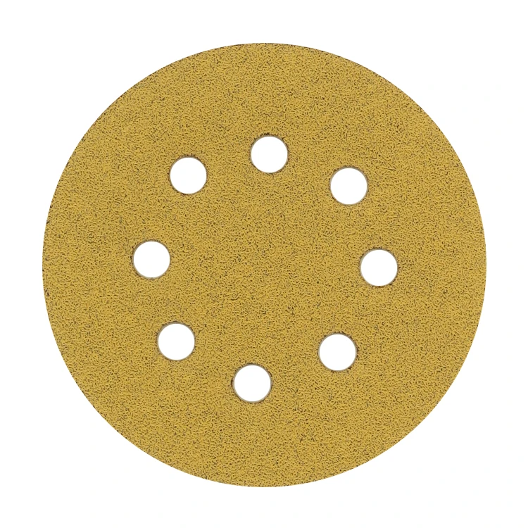 Factory price anti-load coated yellow 4 inch 4.5 inch 5 inch 6 inch 7 inch 9 inch drywall sanding disc